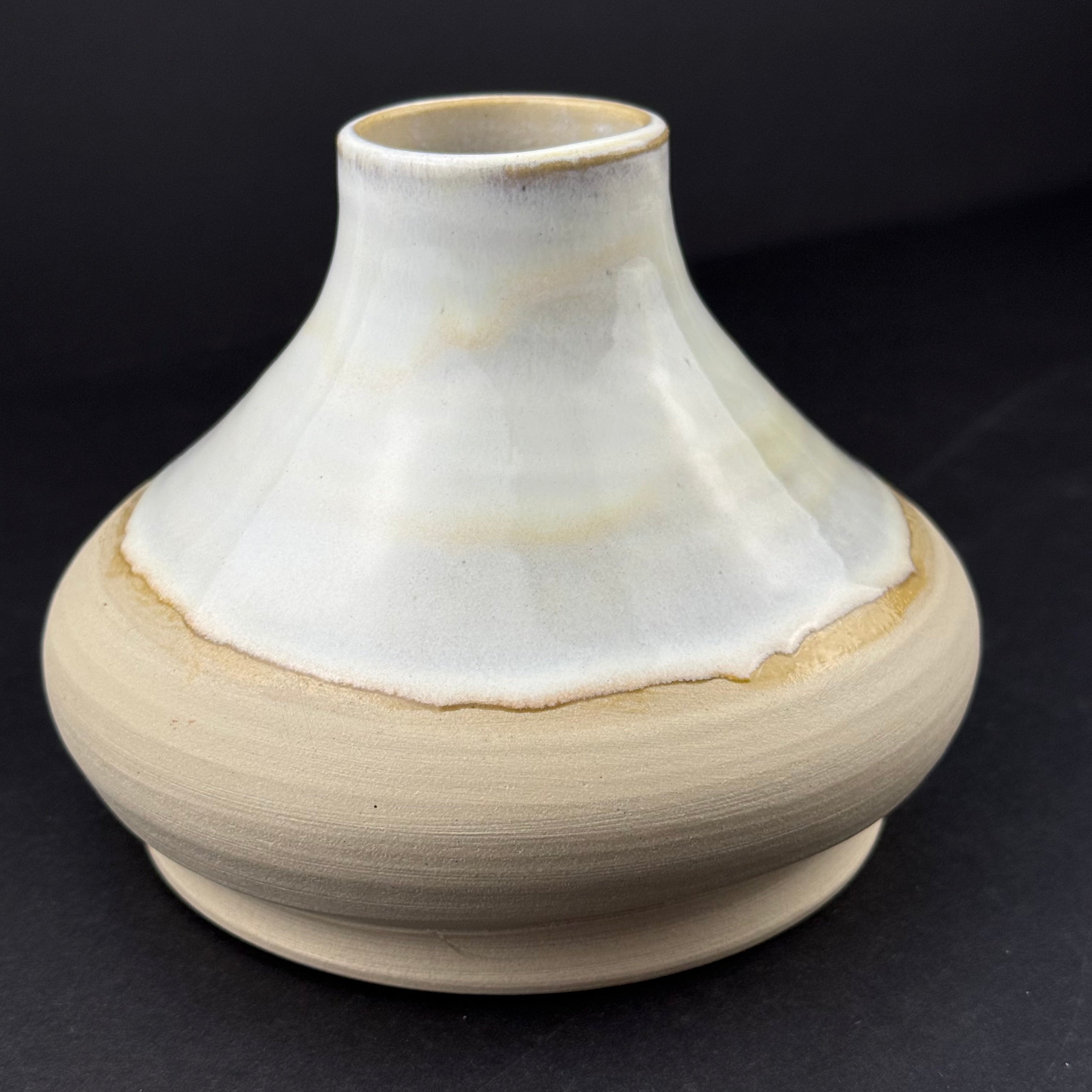 Low Vase — Wide Base, Narrow Neck